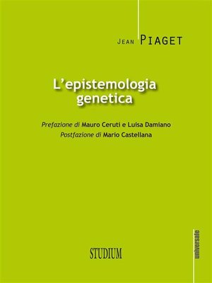 cover image of L'epistemologia genetica